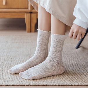 Vittlr Cute Flounce Cotton Socks